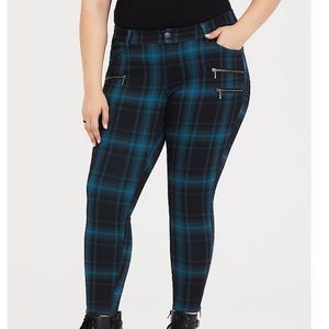 TORRID Plaid Skinny Stretch Pants